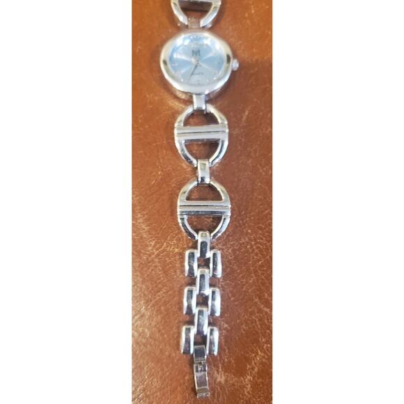 7.5 In Stainless Steel Caseback Japan Movt Blue Face Watch SR626SW Need Repaired - Picture 5 of 9